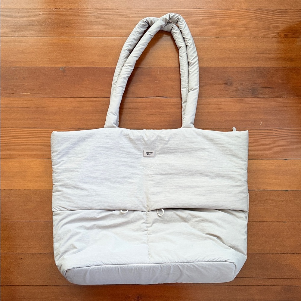 Light Tan Quilted Tote Bag - Women's Tote